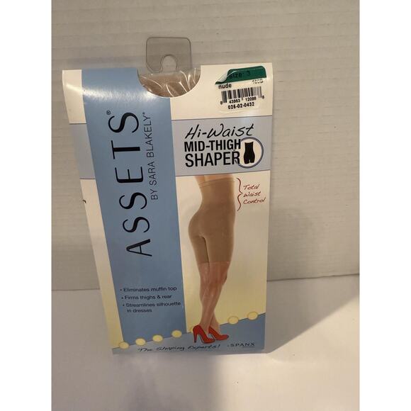 Assets by Sara Blakely Hi-Waist Mid-Thigh Shaper Womens 3 Spanx Control Shapewea - Picture 2 of 7